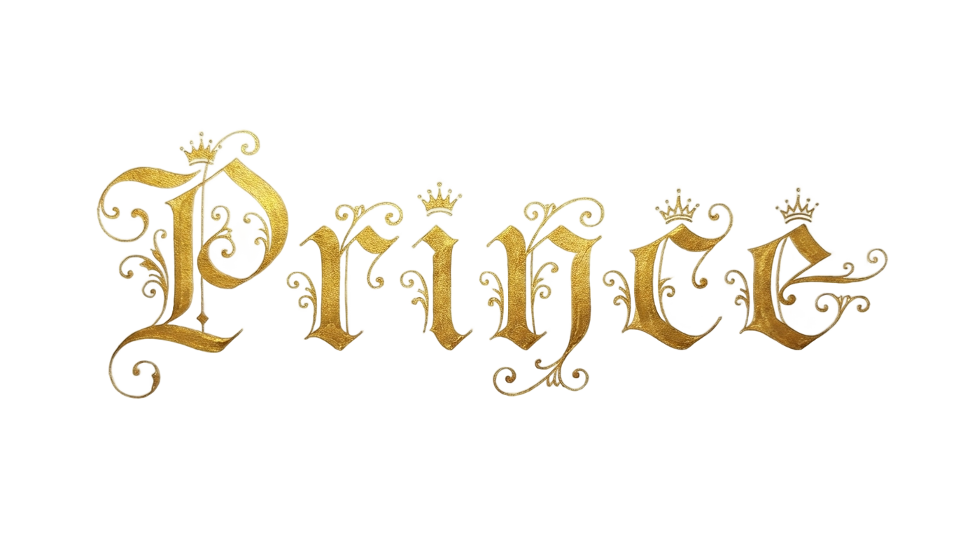 prince name text png PNG transparent background
