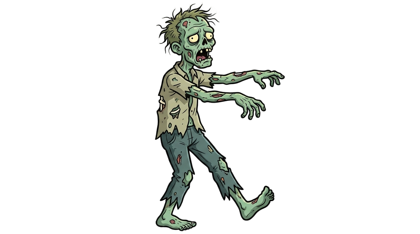 animated zombie png PNG transparent background