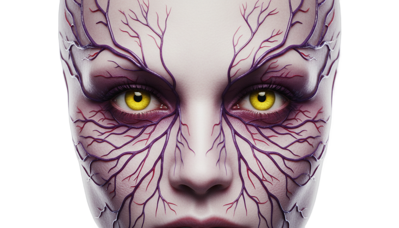 vampire veins under eyes png PNG transparent background