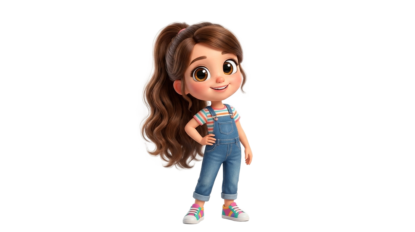 cartoon person png girl PNG transparent background