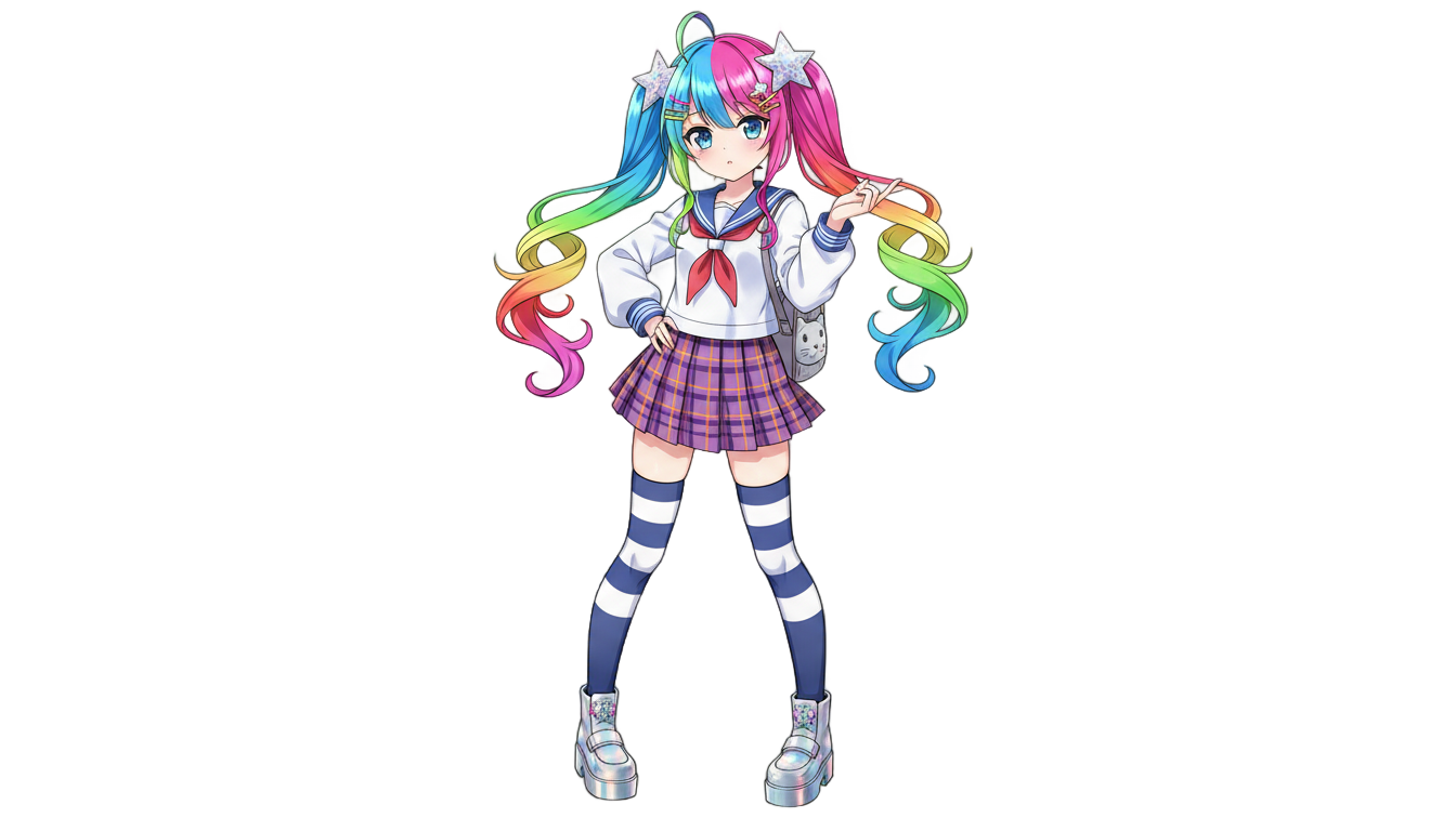 female anime character png PNG transparent background