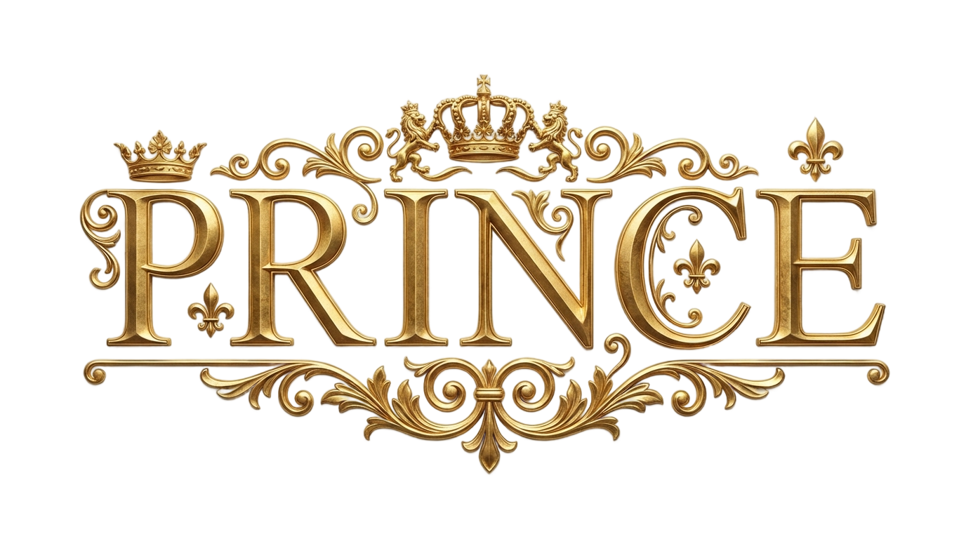 word prince png PNG transparent background