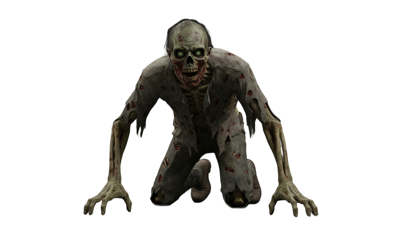 crawling zombie png PNG transparent background