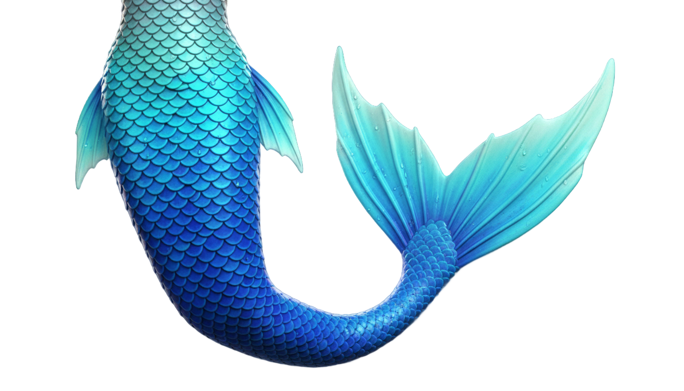 blue mermaid tail png PNG transparent background