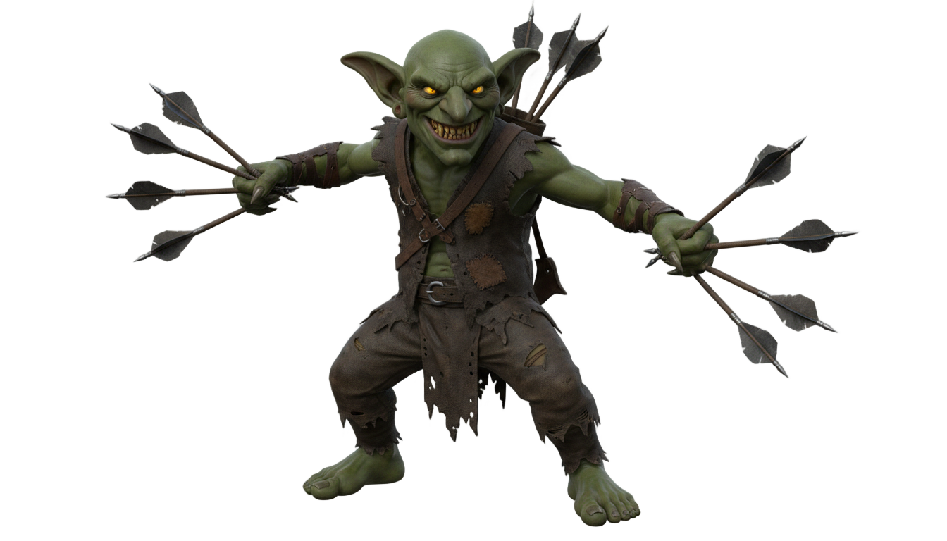 dart goblin png PNG transparent background