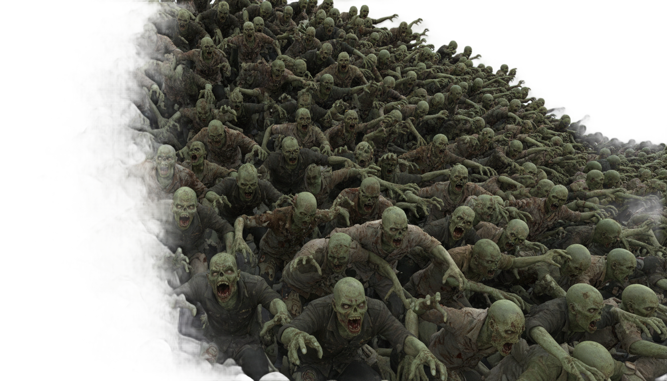 zombie tsunami png PNG transparent background