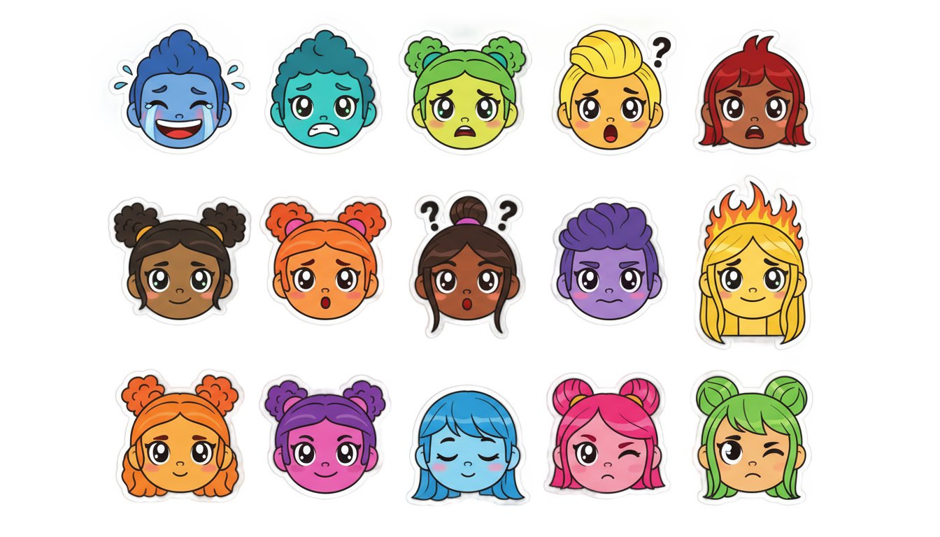 avatar stickers png PNG transparent background