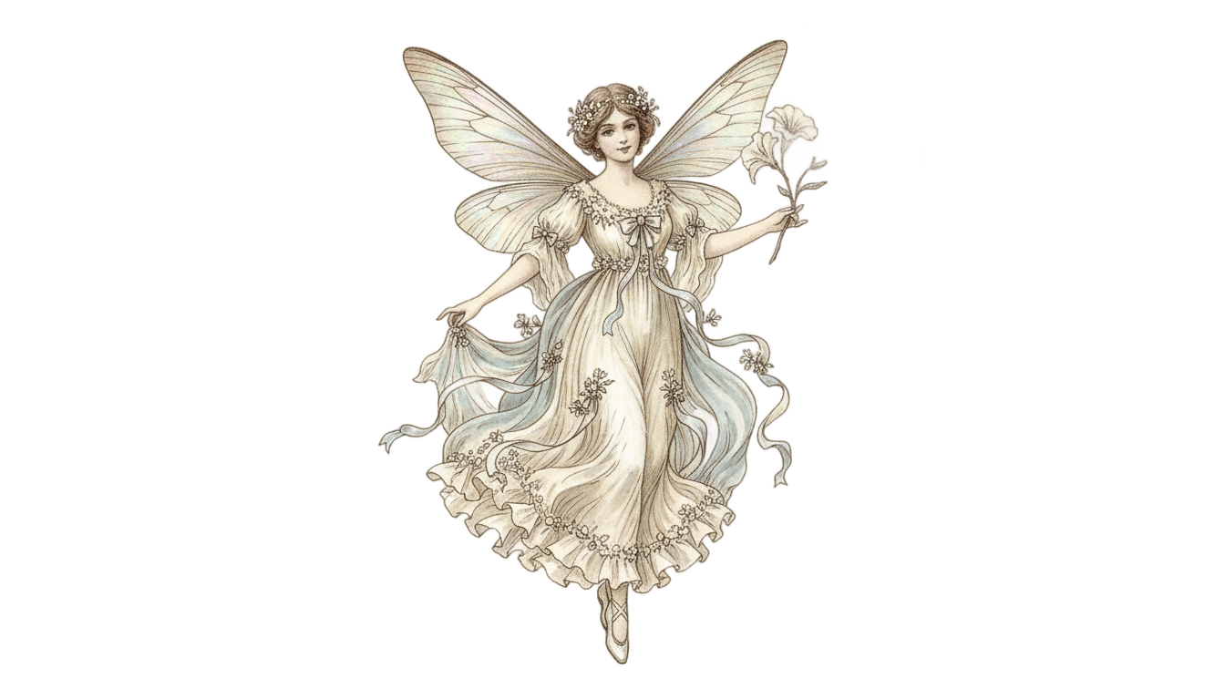 vintage fairy png PNG transparent background