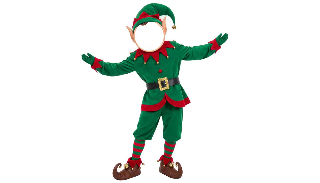 elf yourself blank printable png template PNG transparent background