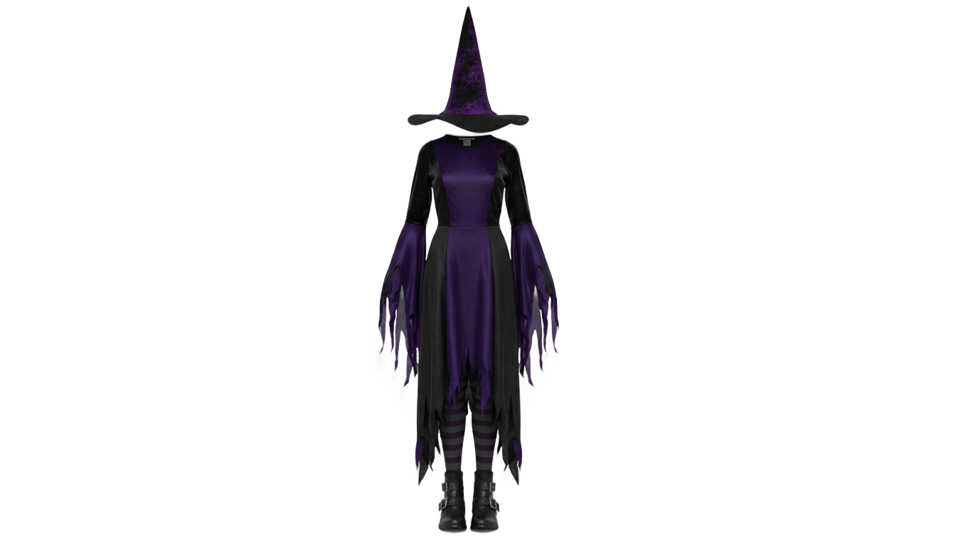 witch costume png PNG transparent background
