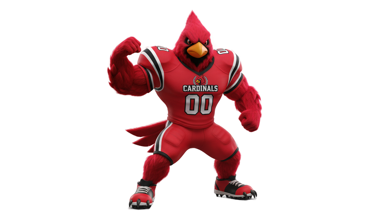 cardinal mascot png PNG transparent background
