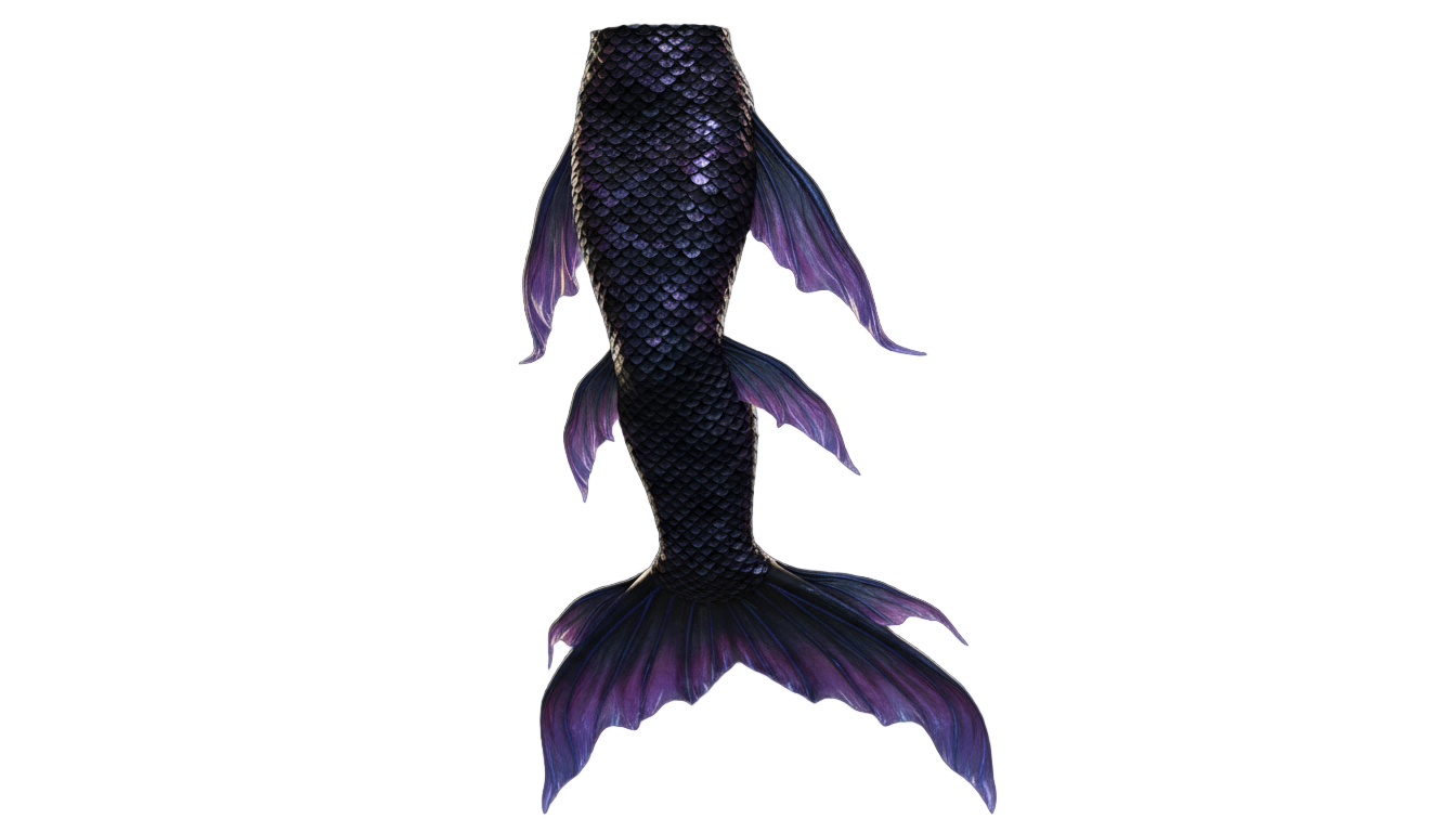 black mermaid tail png PNG transparent background