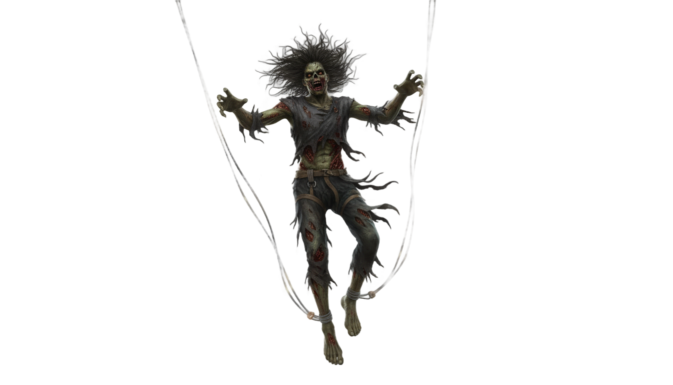 bungee zombie png PNG transparent background