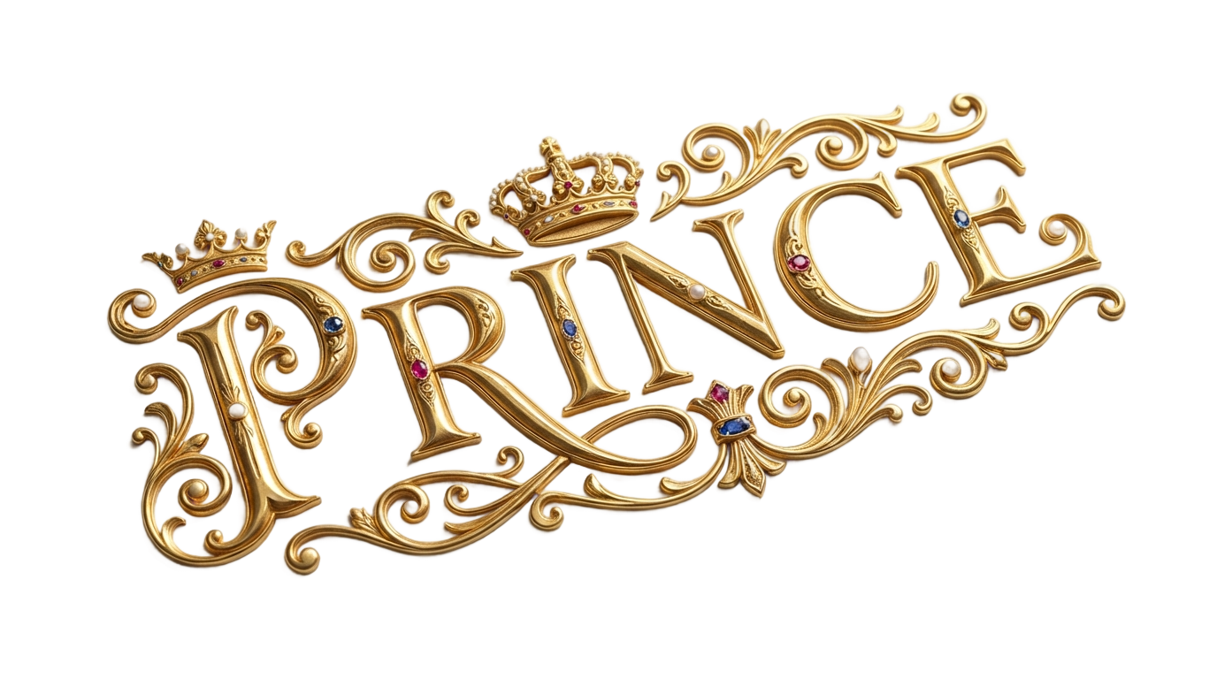 word prince png PNG transparent background