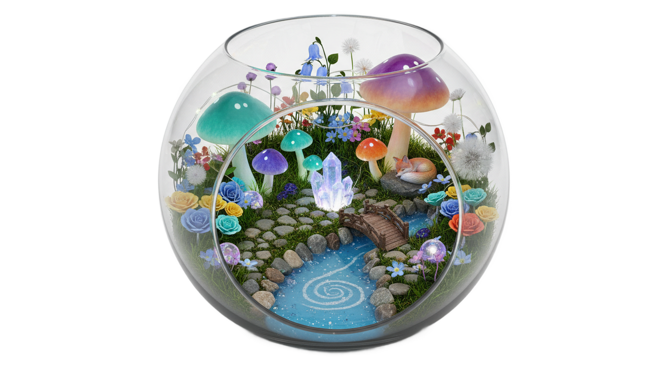 fairy garden png slot PNG transparent background