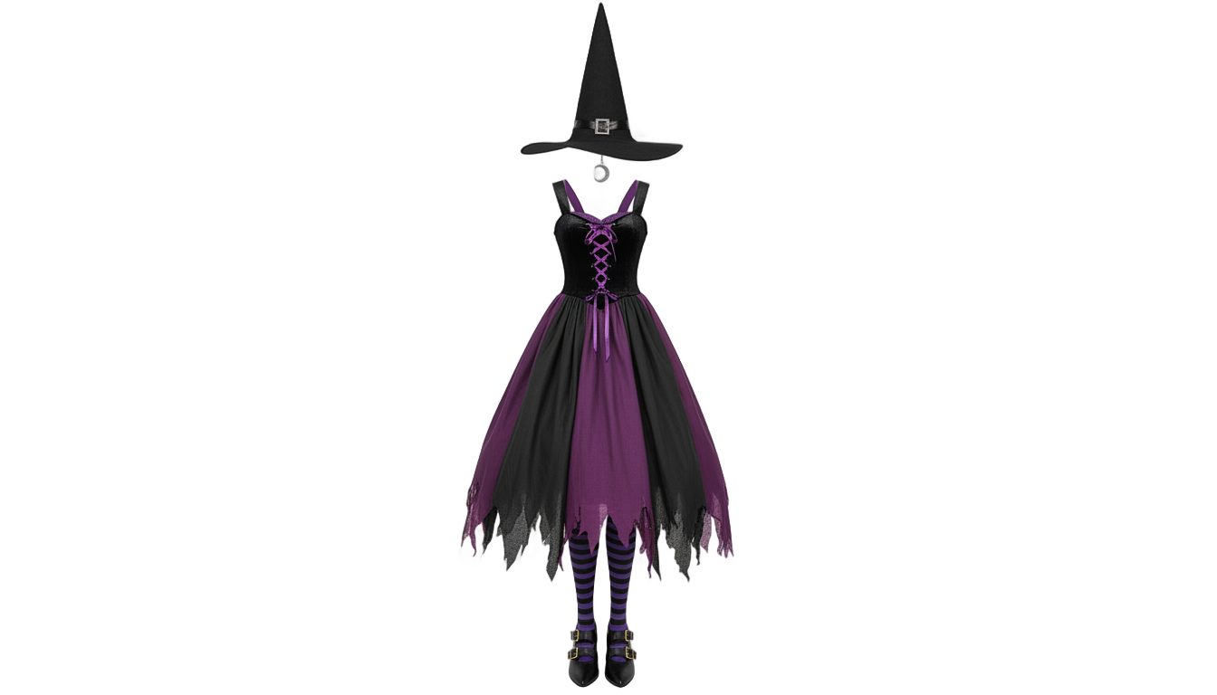 witch costume png PNG transparent background