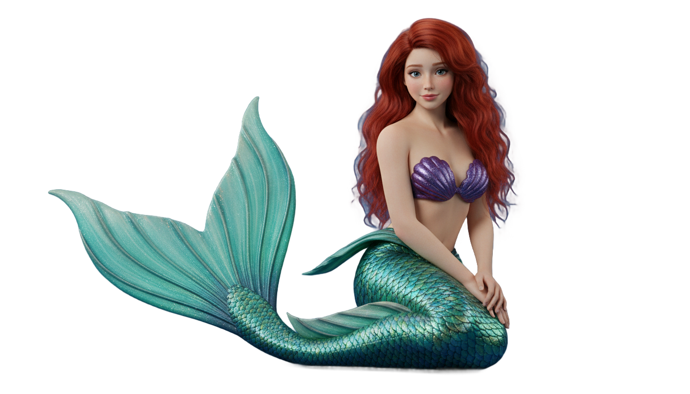 the little mermaid 2023 png PNG transparent background