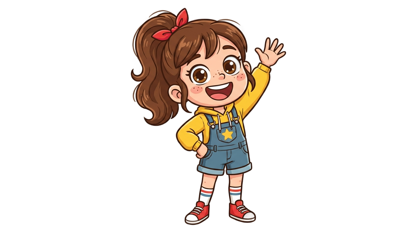 girl mascot logo png PNG transparent background