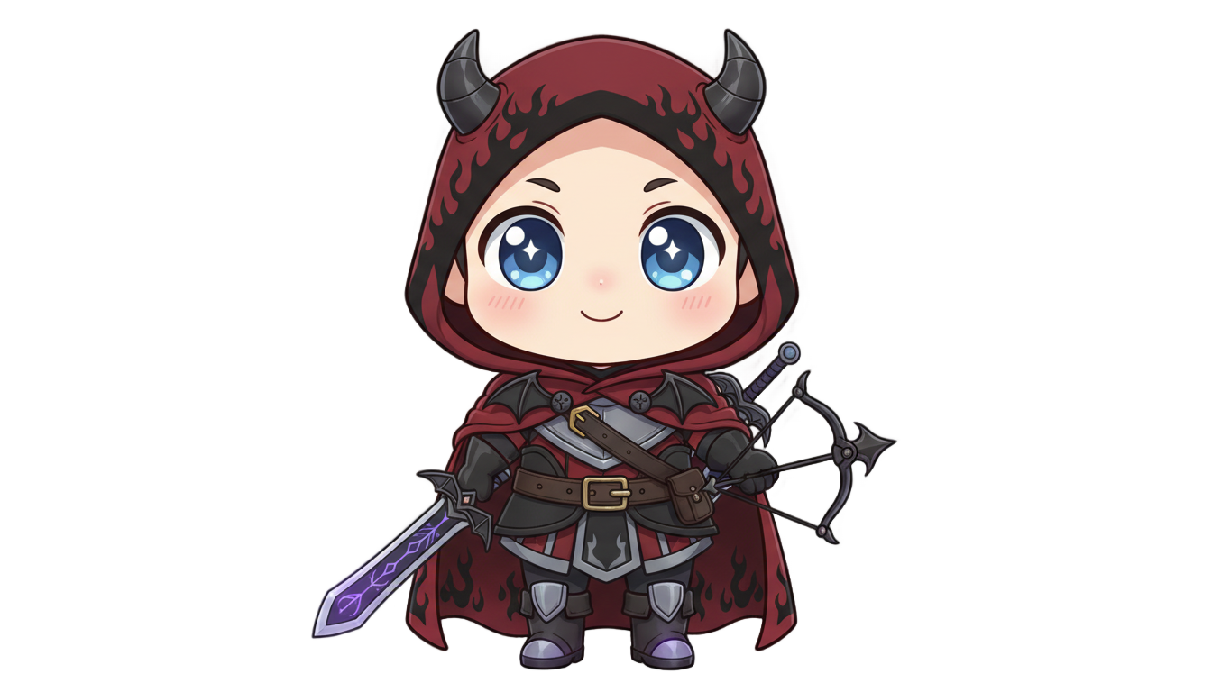 kpop demon hunters chibi png PNG transparent background