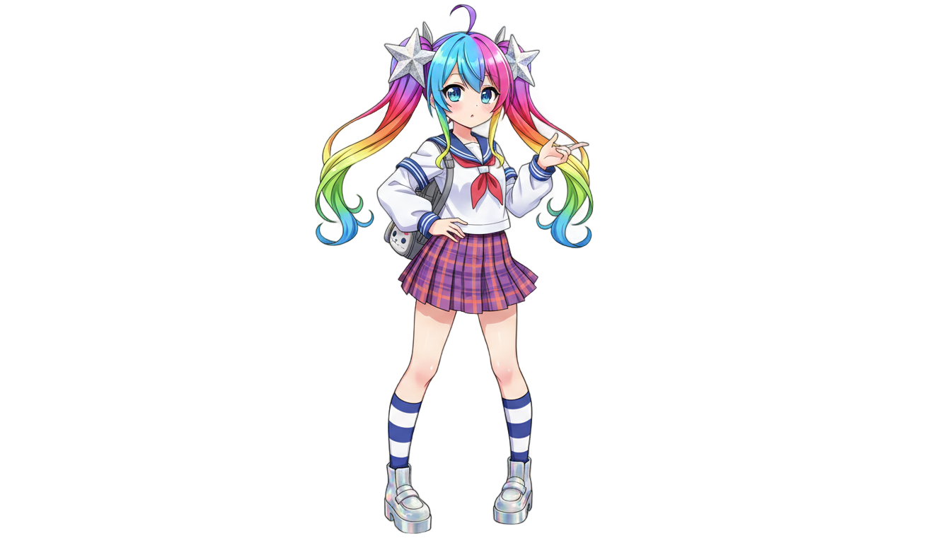 female anime character png PNG transparent background