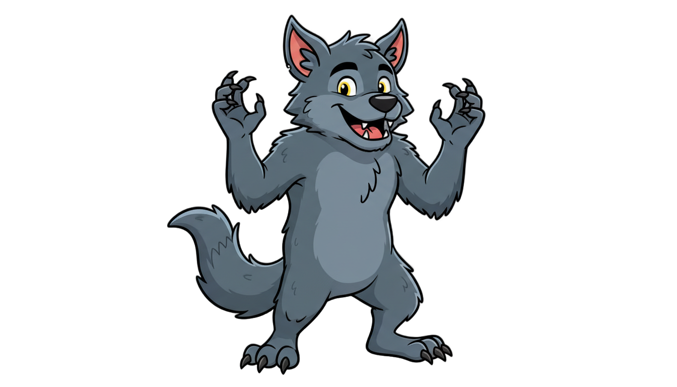 werewolf cartoon png PNG transparent background