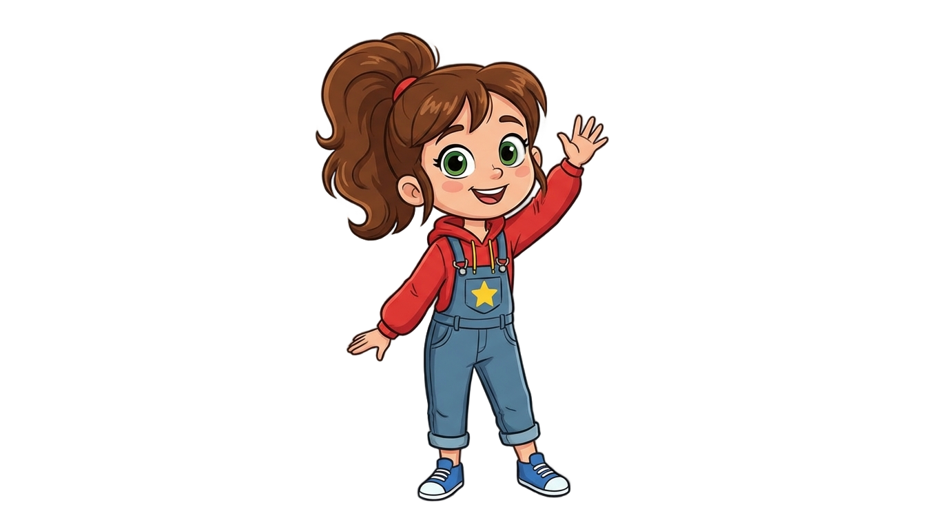 girl mascot logo png PNG transparent background