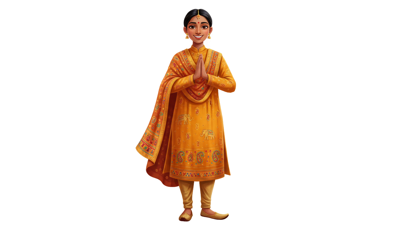 indian character png PNG transparent background