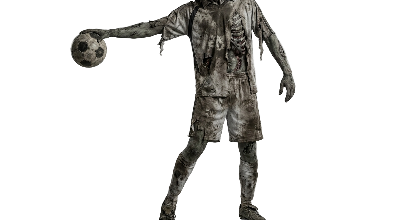 zombie soccer skin png PNG transparent background