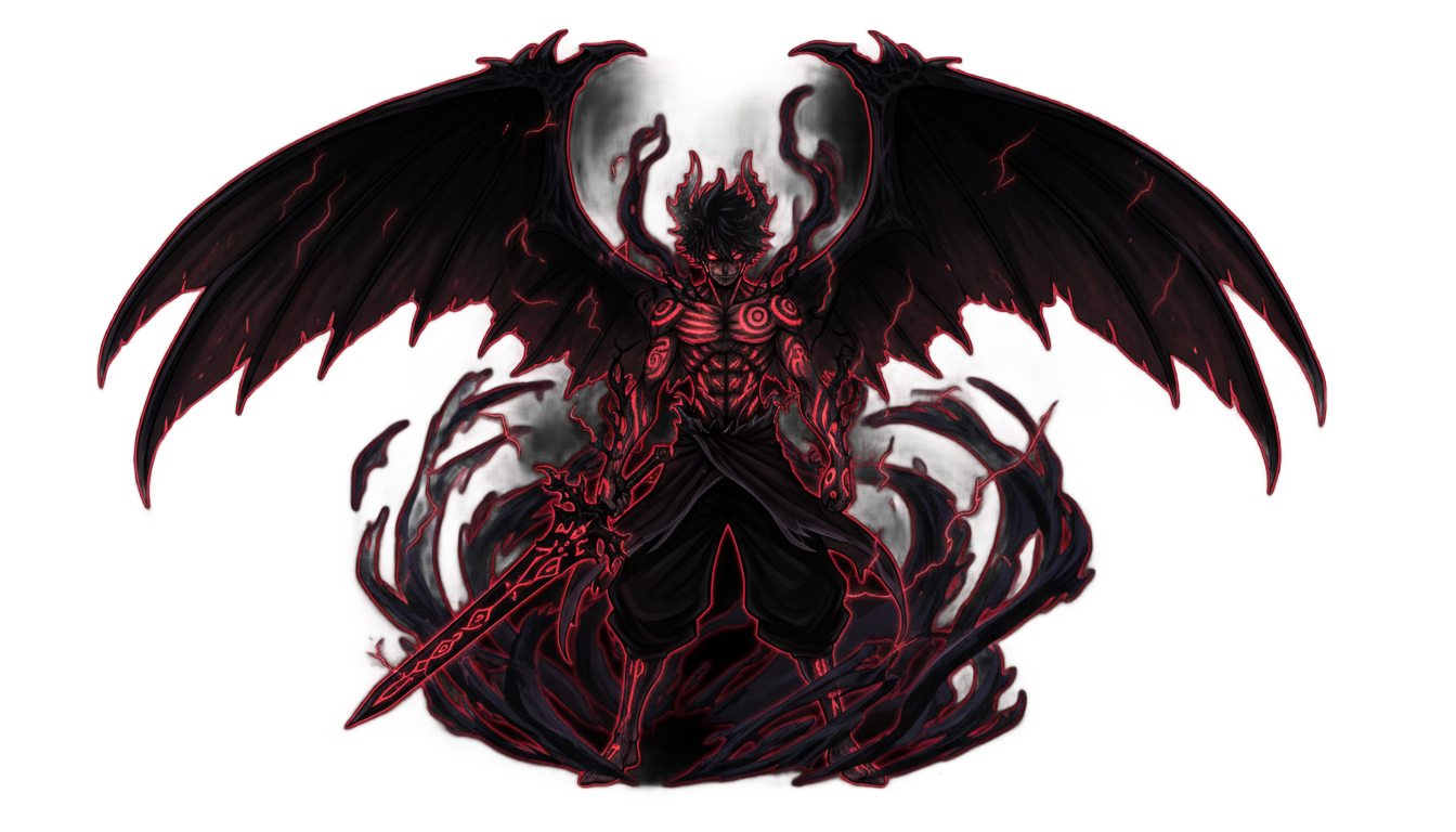 asta demon form png PNG transparent background