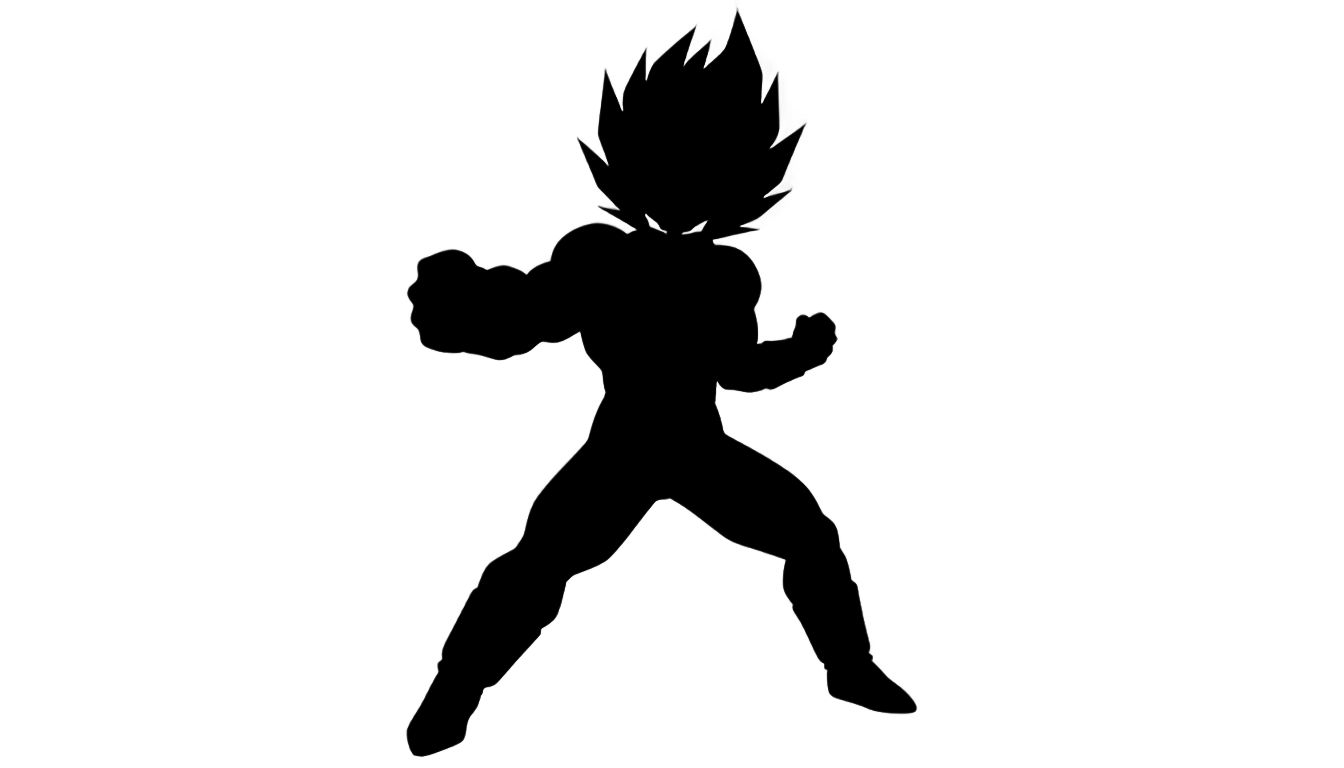 anime character silhouette png PNG transparent background