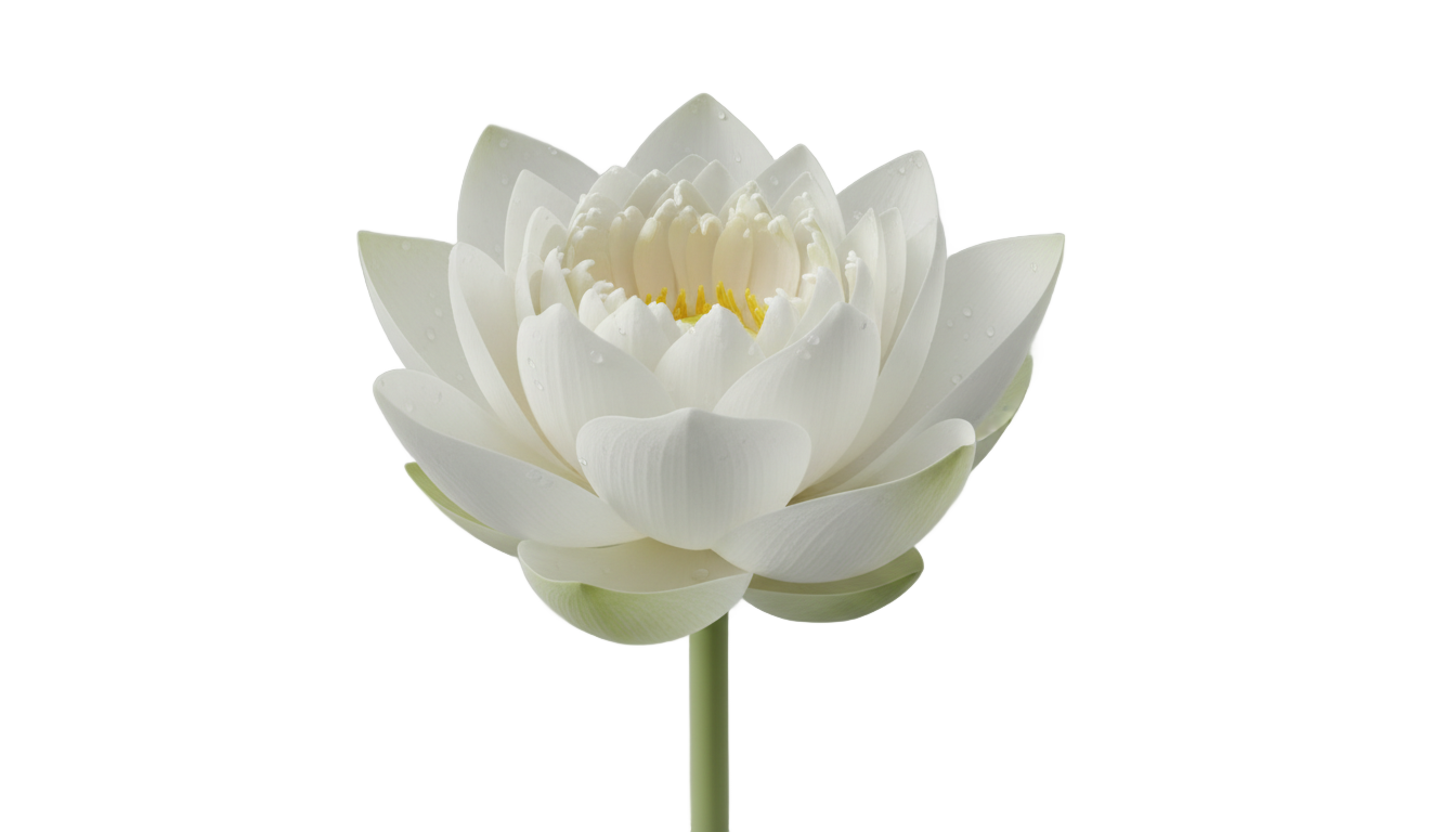 white lotus avatar png PNG transparent background