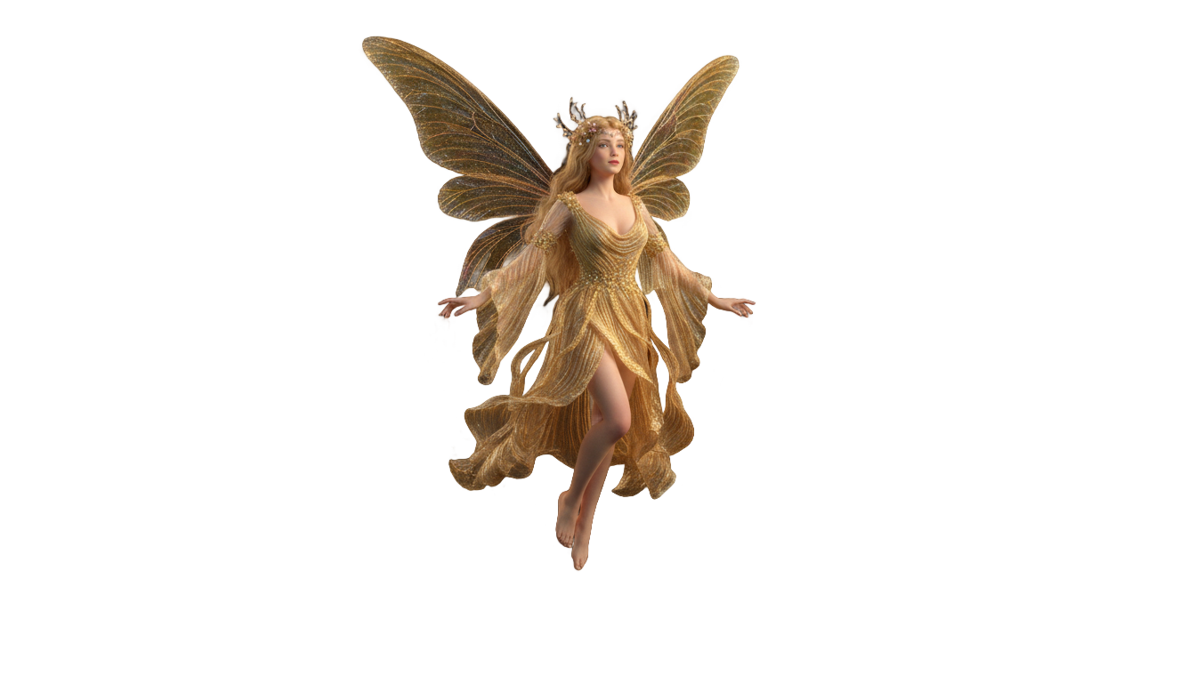 gold fairy png PNG transparent background
