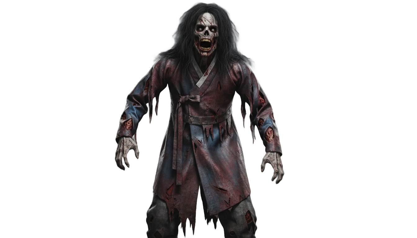 korean zombie png PNG transparent background