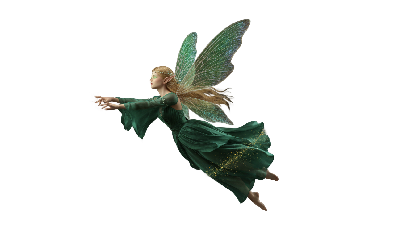green fairy png PNG transparent background