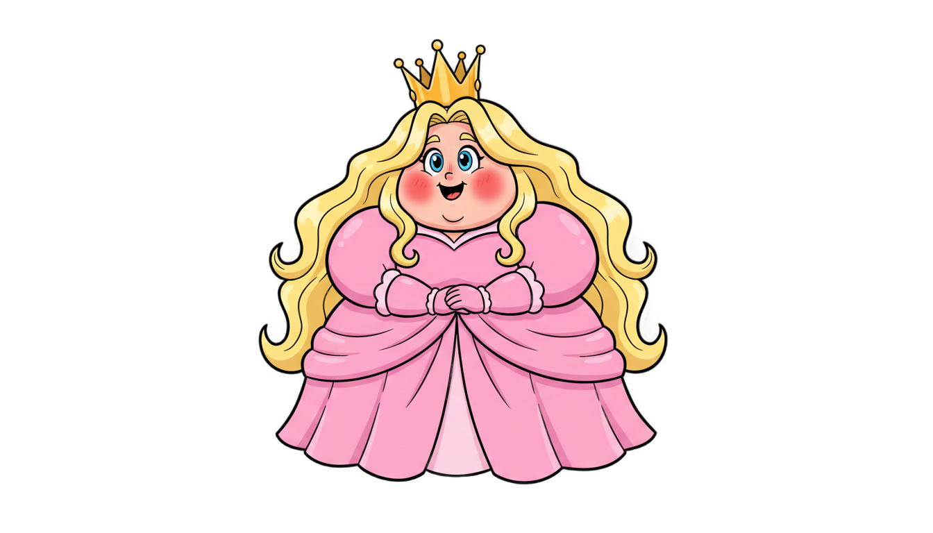 little miss princess png PNG transparent background