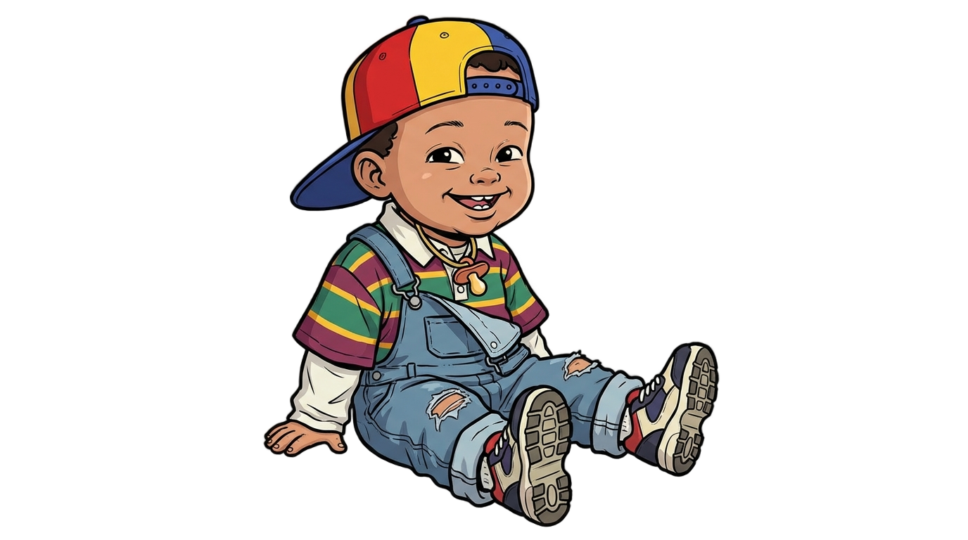 fresh prince baby png PNG transparent background
