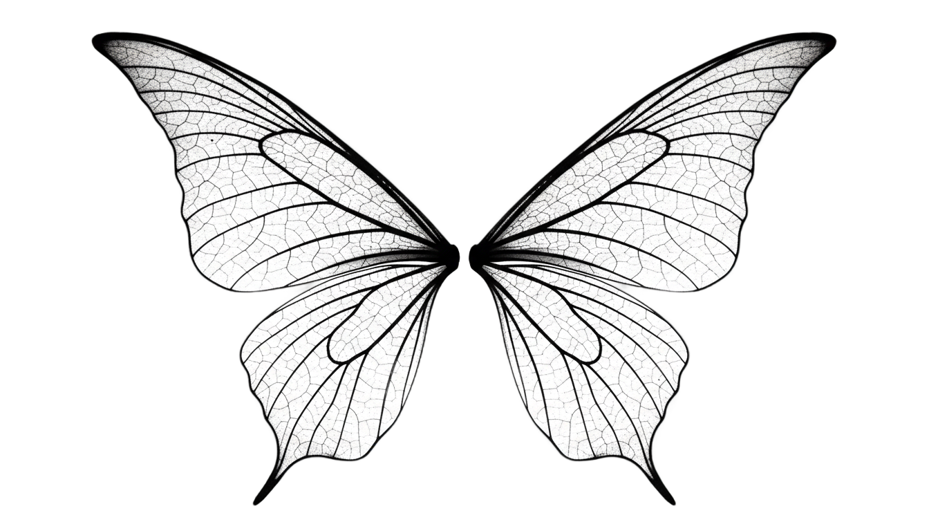 fairy wings silhouette png PNG transparent background