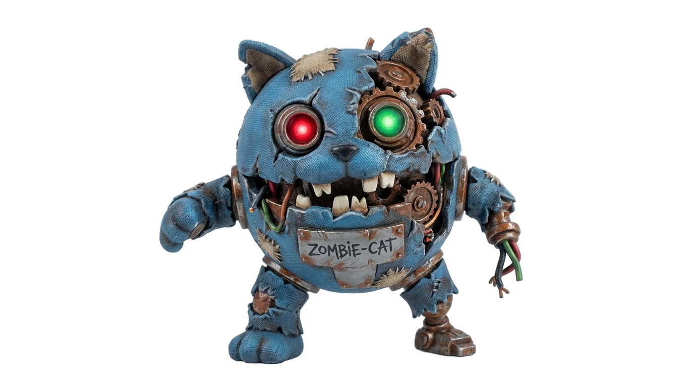 gambar doraemon zombie png PNG transparent background