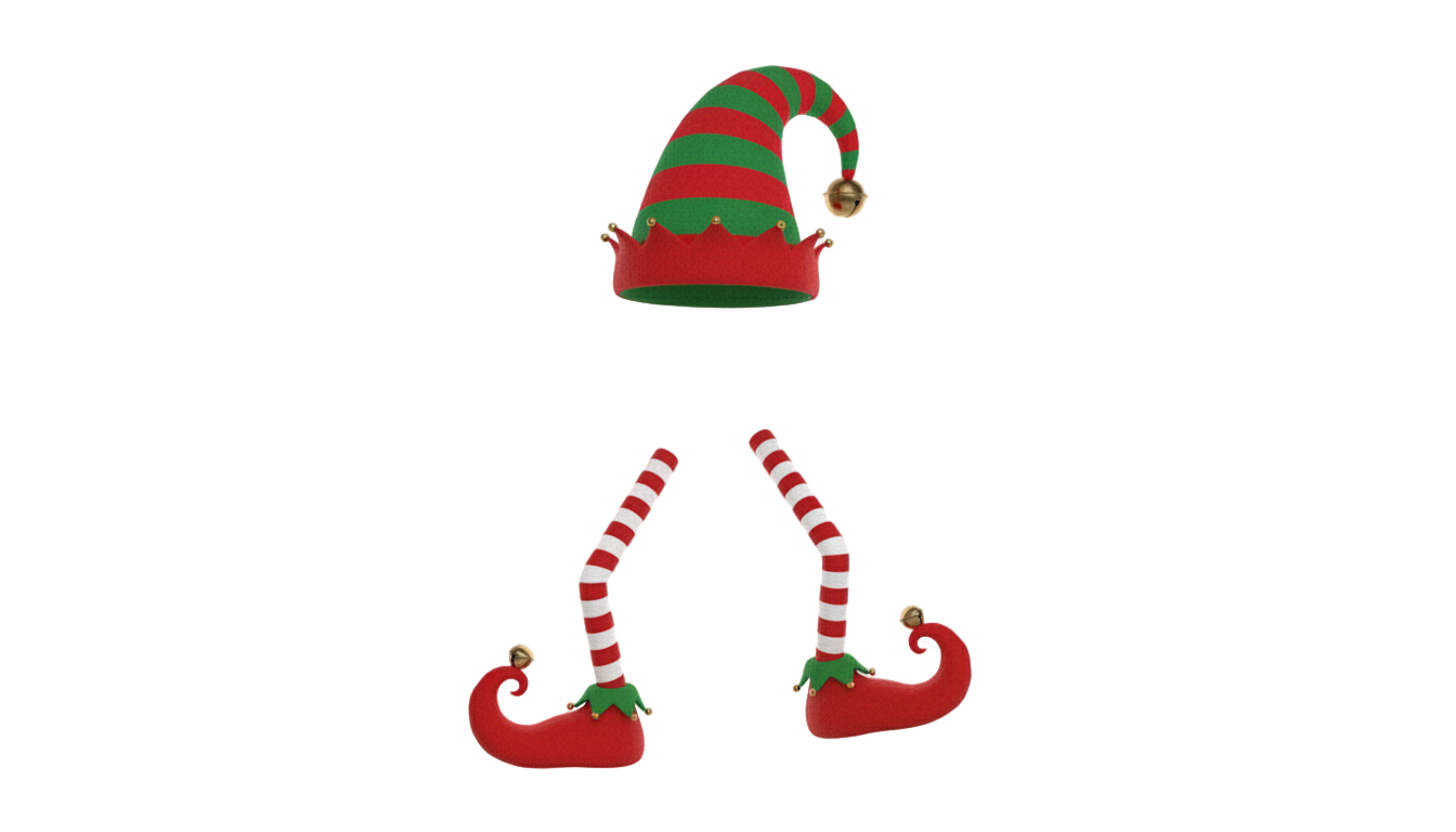 elf hat and legs png PNG transparent background