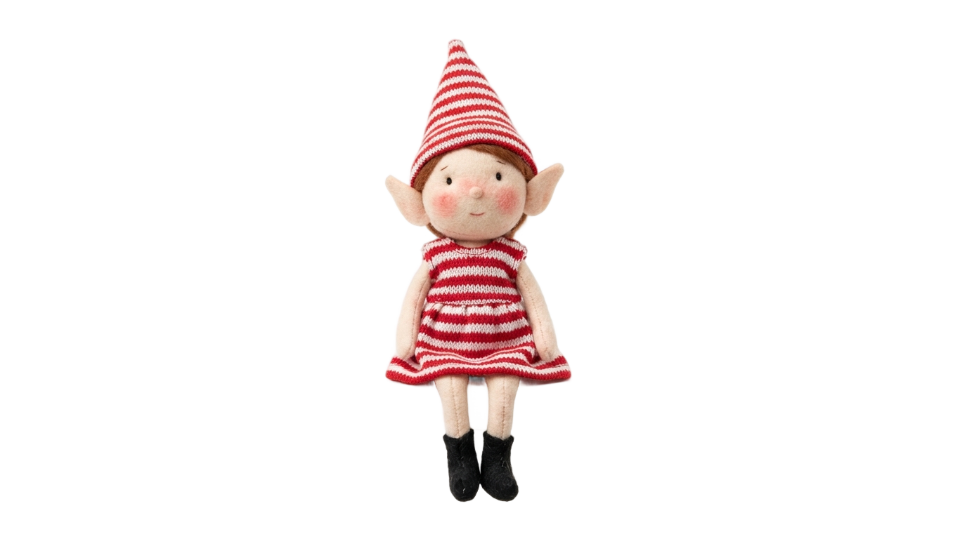 elf on the shelf girl png PNG transparent background