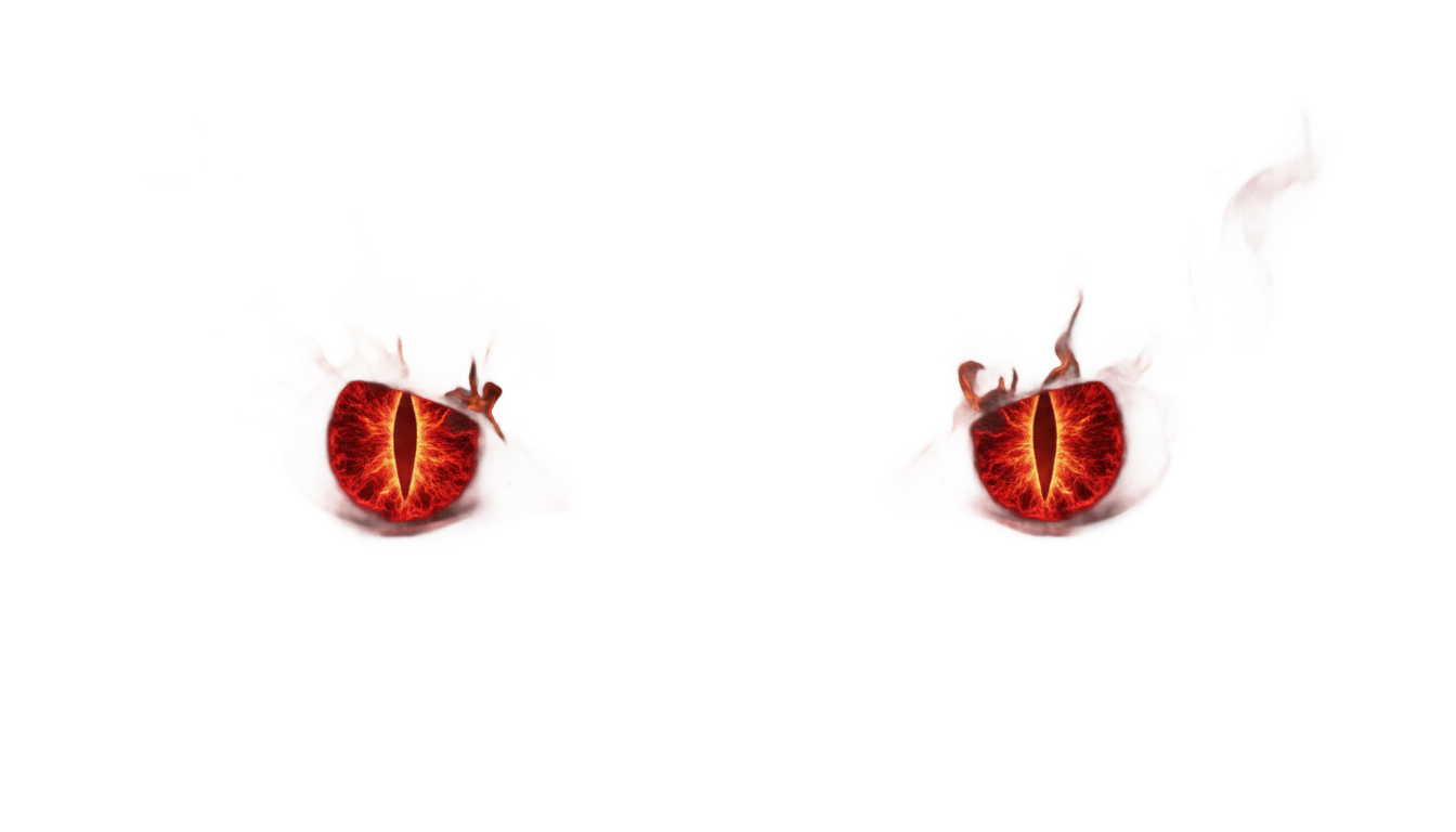 red demon eyes png PNG transparent background