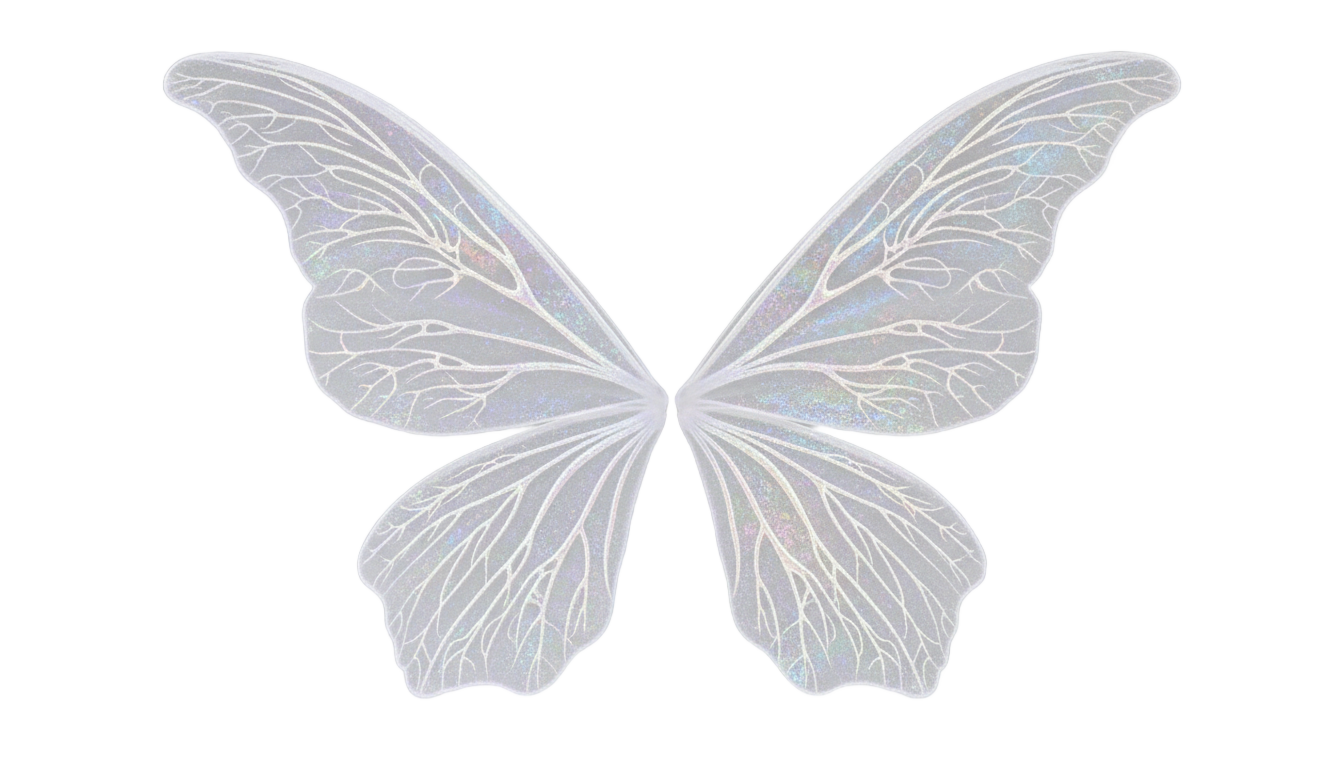 white fairy wings png PNG transparent background
