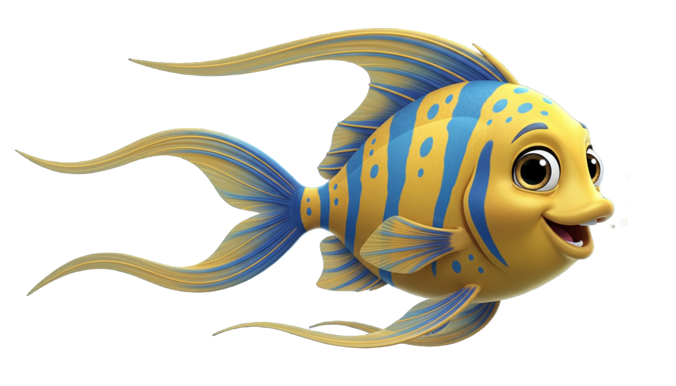 little mermaid fish png PNG transparent background