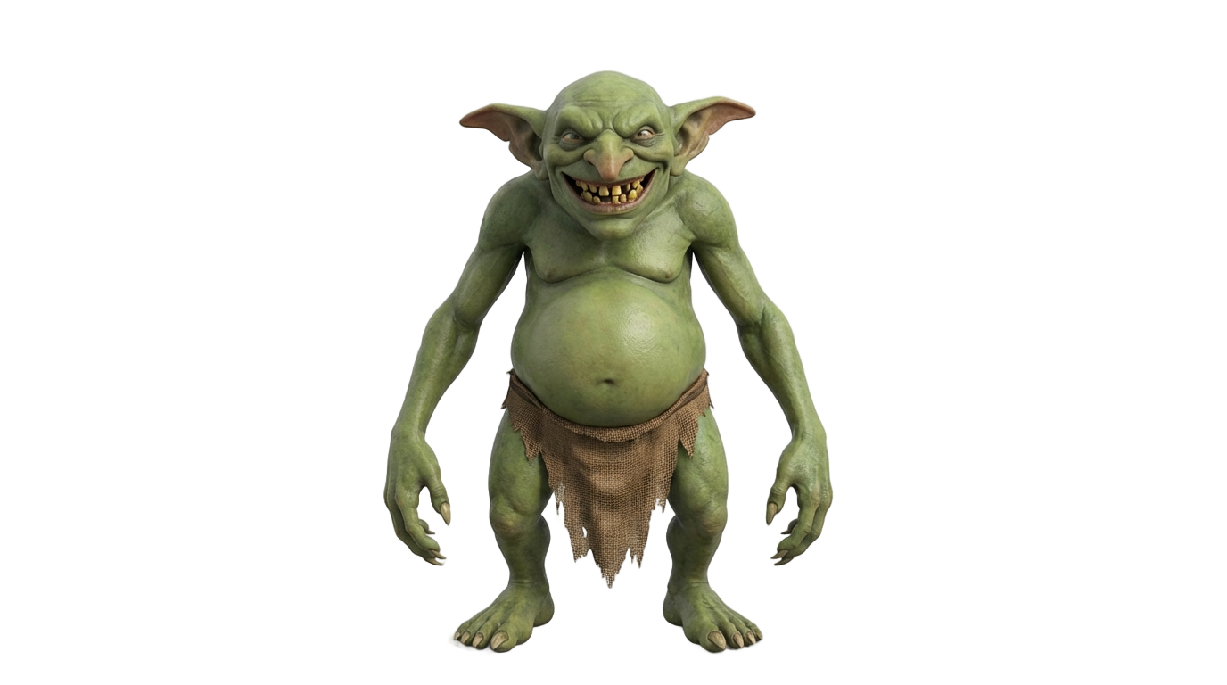 fat goblin png PNG transparent background