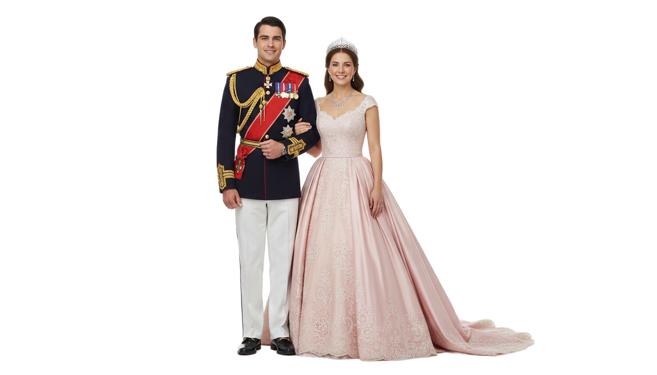 prince and princess png PNG transparent background