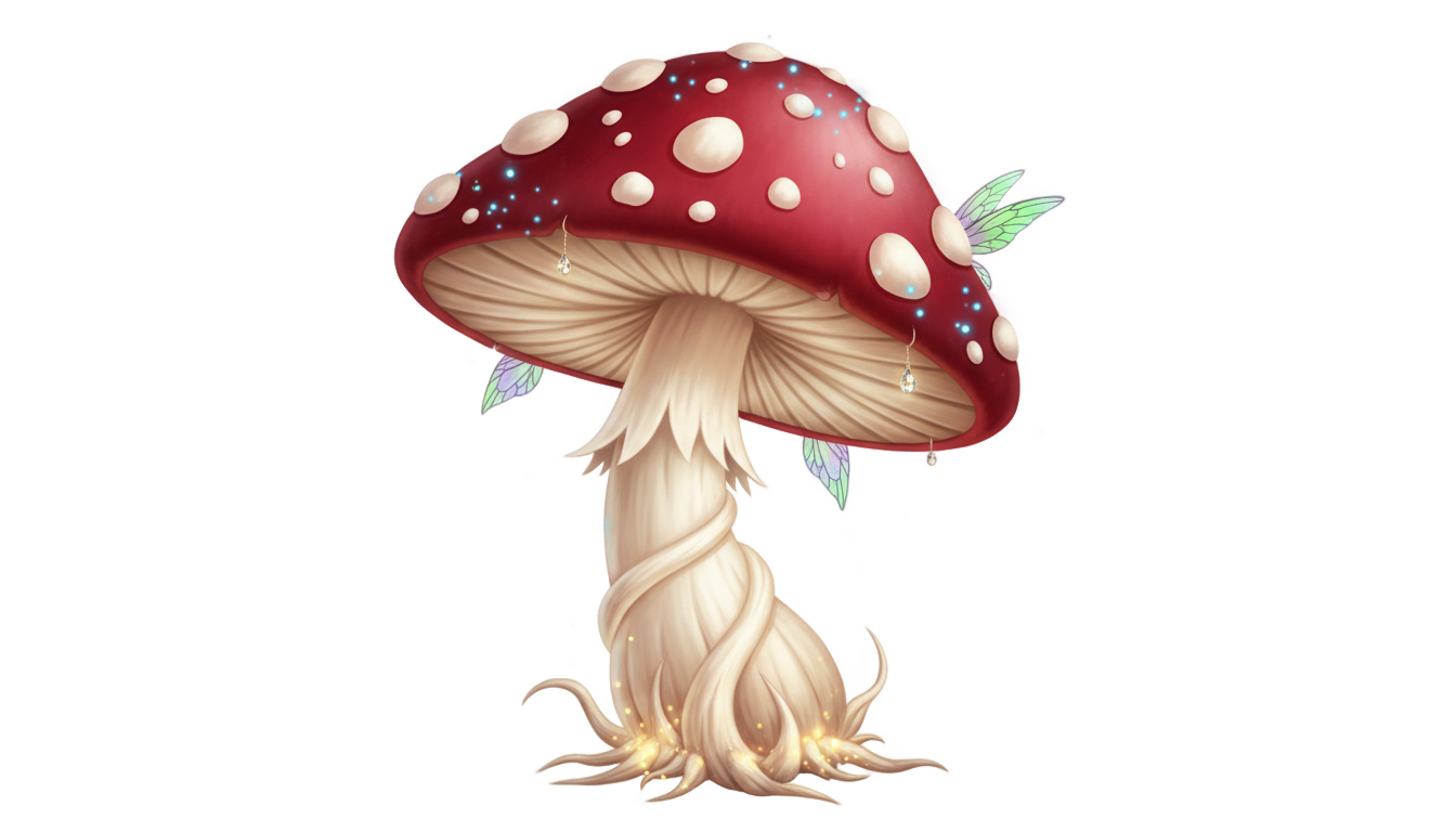 fairy mushroom png PNG transparent background