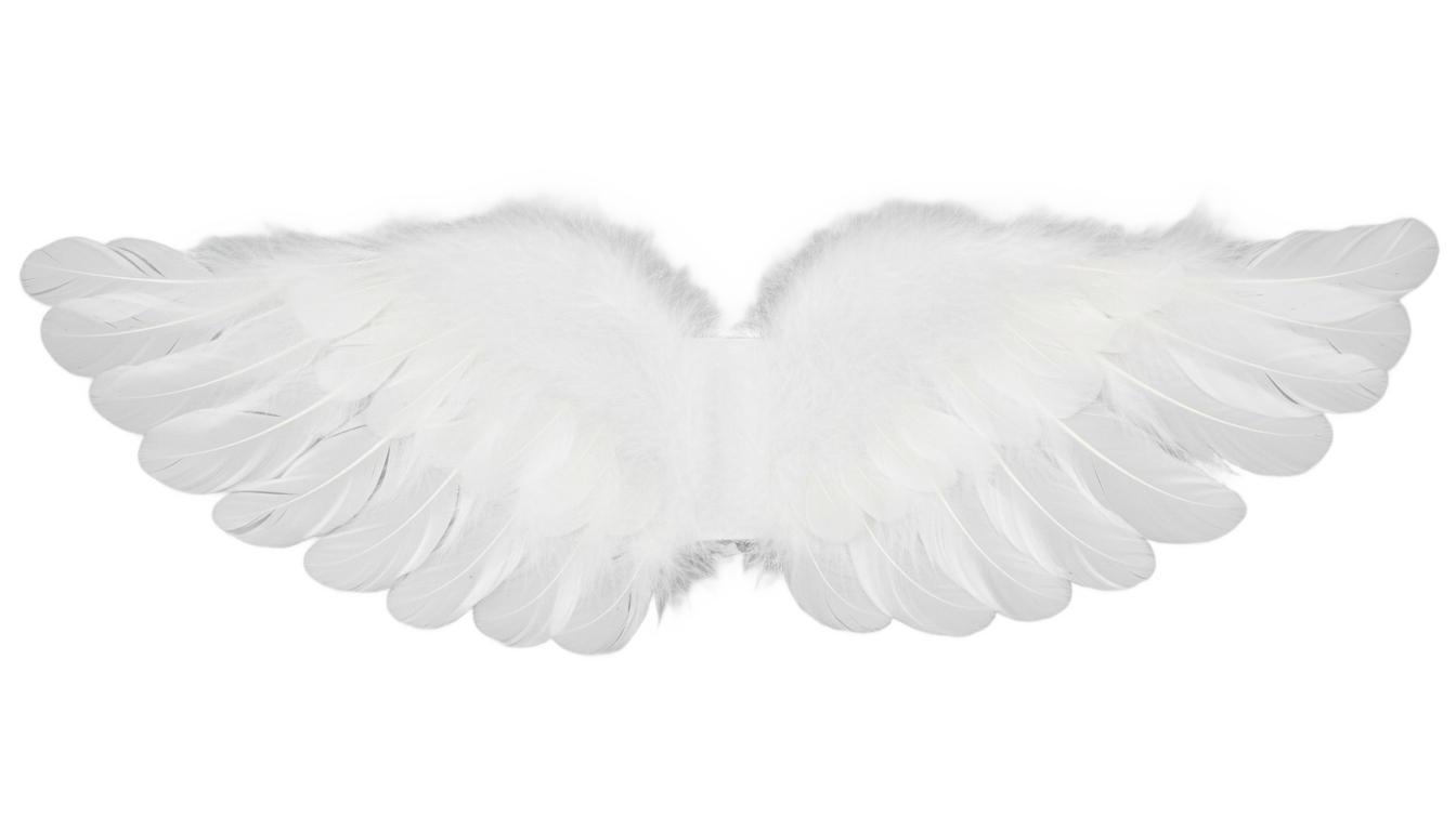 dog angel wings png PNG transparent background