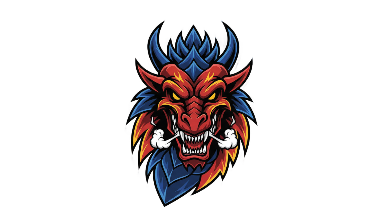 dragon mascot logo png PNG transparent background