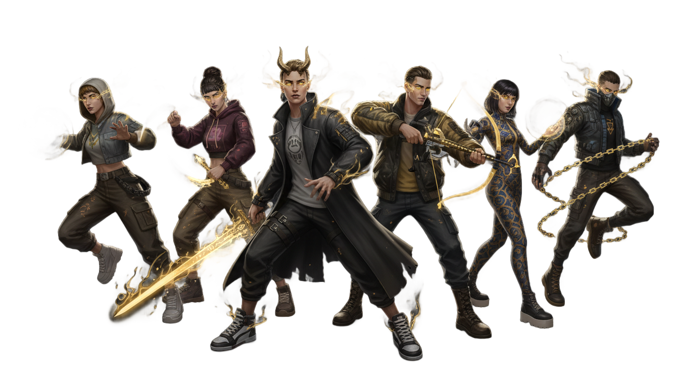 kpop demon hunters png golden PNG transparent background