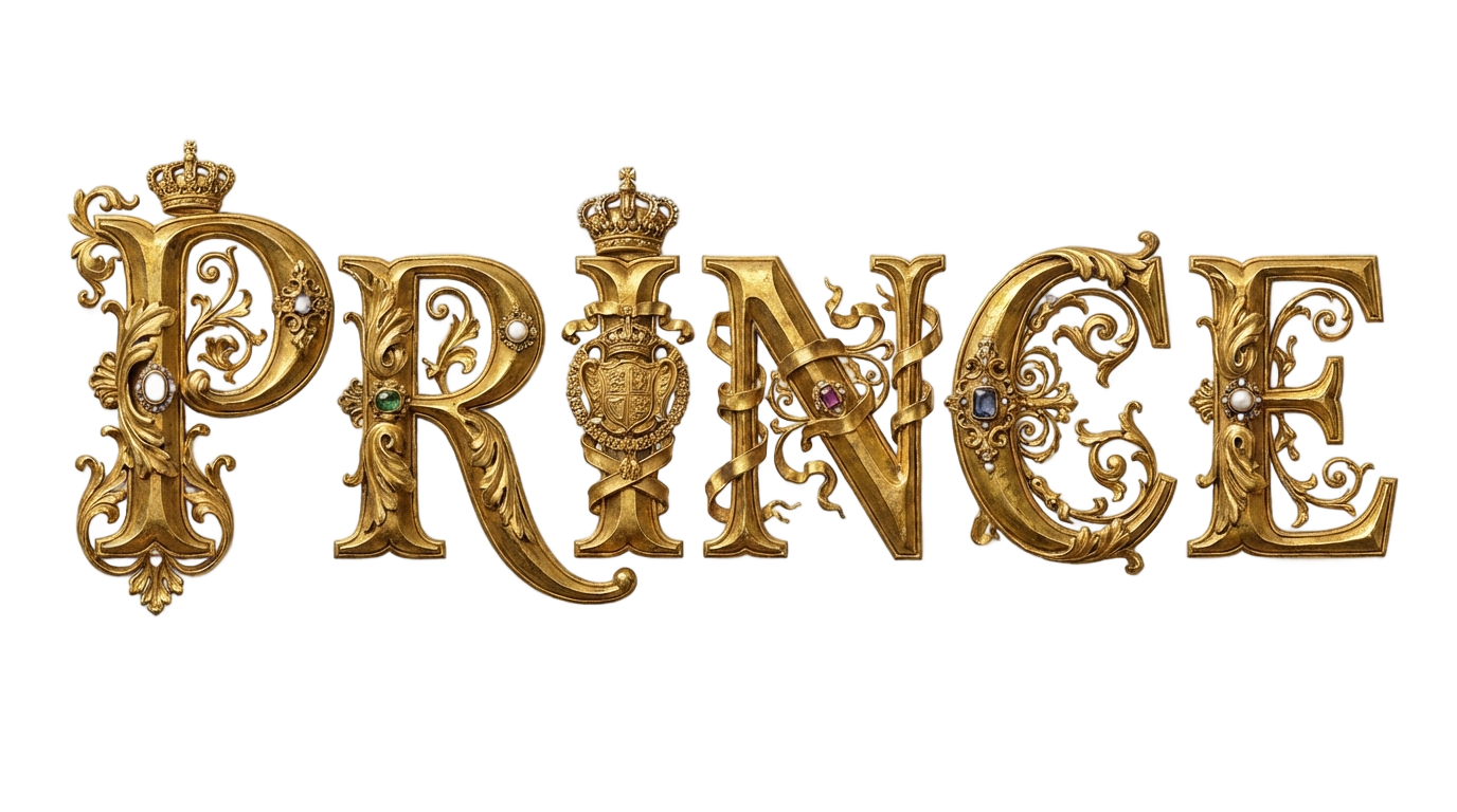 word prince png PNG transparent background